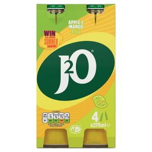 J2O Apple & Mango 4x275ml Glass