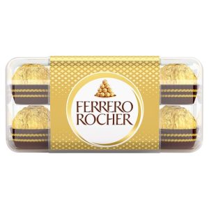 Ferrero Rocher Chocolate Pralines Gift Box of Chocolate 16 Pieces (200g)