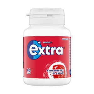 Extra Strawberry Sugarfree Chewing Gum Bottle 46 Pieces